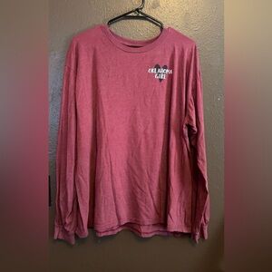 Love Me Some Football Y'all Graphic Long Sleeve Tee - Maroon